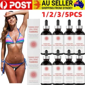 5PC Sunless Tanning Drops To Drink, Drinkable Sunless Tanning Drops, Oral Drink - Picture 1 of 17