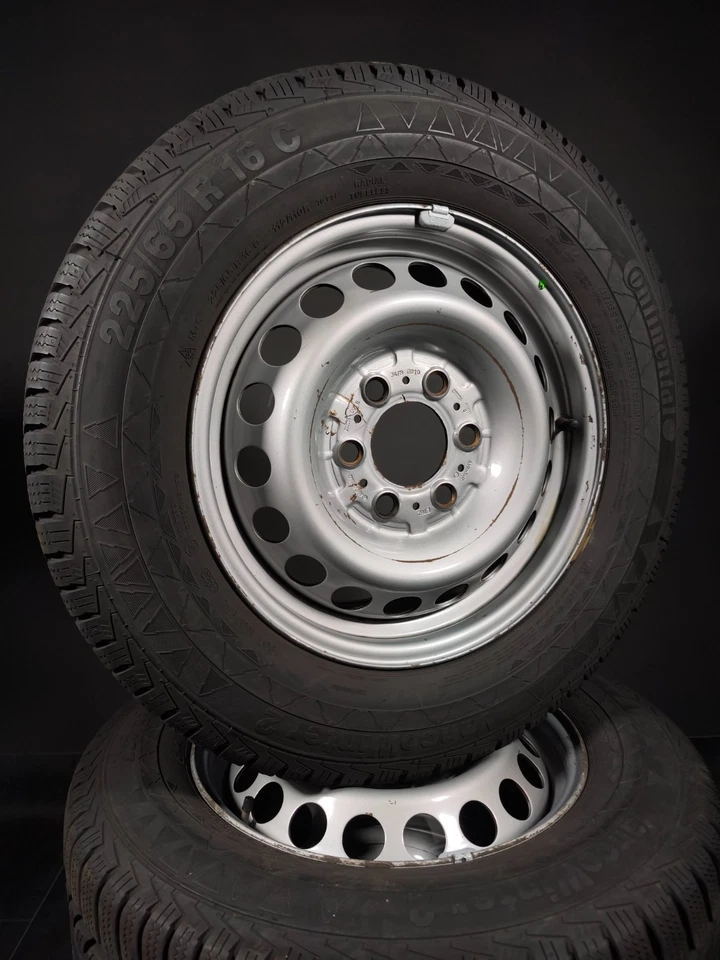 4 Winterreifen 225 65 R16 C Mercedes Sprinter W910 16" Stahlfelgen Winterräder - Bild 1 von 3
