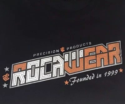 Camiseta Rocawear Hombre Manga Larga Negra, Talla 3XL Blanco/Naranja Gráfico Foto 1 de 4