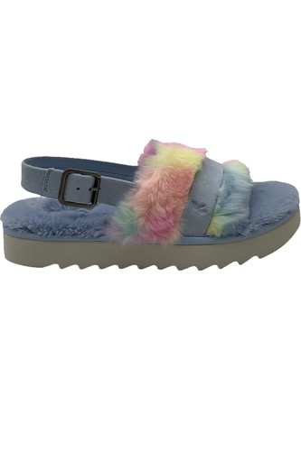 Sandali scorrevoli regolabili Koolaburra di UGG blu pastello sfocato