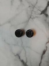 2 Authentic Red Valentino 4-Hole Buttons in Coal Black