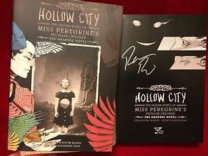 SIGNED RANSOM RIGGS Miss Peregrine's Peculiar Children Graphic Novel:Hollow City
