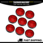 8 Pcs Round Rear Reflectors Safety Spoke Reflective Reflector for Cars Trailer