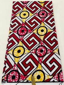 -Exclusive Design African Ankara Wax Print, 100% Cotton, Sell by 6 Yards- - Picture 1 of 3