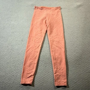 Tea Collection Coral Girls Scallop Trim Pull On Cotton Blend leggings pants 8 - Picture 1 of 6