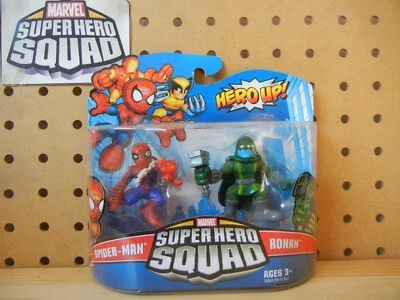 Marvel Super Hero Squad SELLADO SPIDER-MAN & RONAN el Acusador Guardianes Galaxia Foto 1 de 3