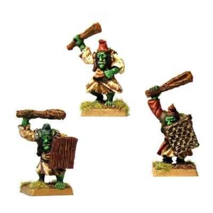 3 Fearsome Hobgoblin Warriors With Club And Shield Pack B 28mm Metal Unpainted - Picture 1 of 1