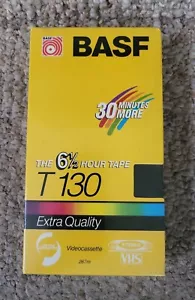 BASF T-130 extra hochwertige VHS Videoband neu versiegelt - Bild 1 von 4