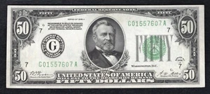 FR. 2101-G 1928-A $50 FRN FEDERAL RESERVE NOTE CHICAGO, IL GEM UNCIRCULATED - Picture 1 of 2