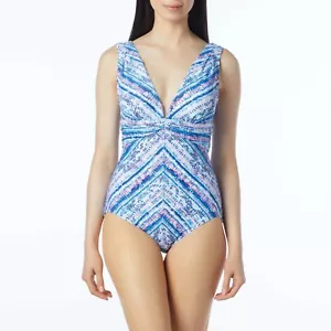 Nwt Coco Reef Konturen Kobra Einteilig Badeanzug Bh Körbchen Damen 10 34B -34C - Bild 1 von 9