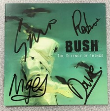 Bush Signed CD Jacket The Science of Things Gavin Rossdale Autograph 1999 +3 JSA