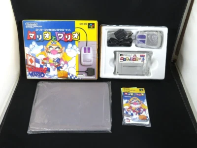 NEW OLD STOCK Mario & Wario Mouse SET Nintendo Super Famicom SFC SNES Japan 1 - Image 1 of 4
