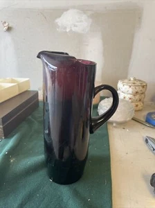 Amethyst 11 3/4" groß Martini Krug 81/2 Tassen/64 Unzen Marokkanisch Lila Antik - Bild 1 von 7
