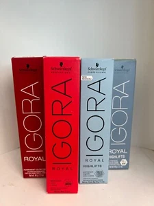 Schwarzkopf IGORA Royal Permanent OR HighLifts Hair Color NIB Packaging May Vary - Picture 1 of 4