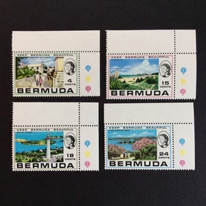 BroadviewStamps Bermuda #276-80 MNH XF UR margin singles.  Complete set. - Picture 1 of 2