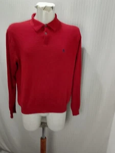 Articolo e2220 maglione uomo Ralph Lauren rosso, taglia XL, ascelle 60cm, spalle - Foto 1 di 9