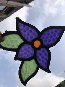 Antique Stained Glass Window Panel Vintage Old Art Nouveau Victorian ManCave Bar - Picture 1 of 8