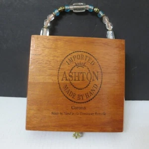 Handgefertigte HANDTASCHE in OOAK Qualität mit Vintage importierter ASHTON Corona Zigarrenkiste - Bild 1 von 21