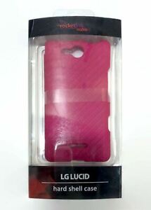NEW Rocketfish PINK Hard Shell Snap Case RF-LGLH2PT for LG Lucid Cell Phones