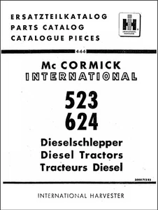 Manuale ricambi trattore diesel 523 624 International 523 624 - Foto 1 di 9
