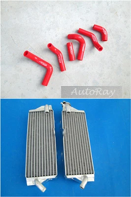 Radiator + Hoses for Husqvarna TC/TE250 TE310 TC/TE450 TC/TE510 SMR450/510 03-11 - Image 1 of 4