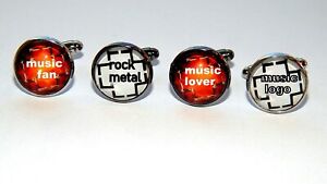 Rammstein logo cufflinks earrings Rammstein symbol jewelry rock metal 