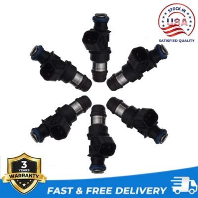 6pcs Fuel Injector FJ649 For 2005 2006 Chevrolet Malibu Uplander & Saturn Relay - Image 1 of 4