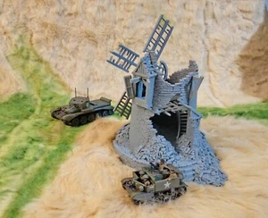 Grimdale zerstörte Windmühle 28 mm Ruined Village Gelände D&D Warhammer Mordheim - Bild 1 von 4