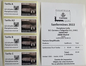 POST & GO - SANFERMINES 2022 - PAMPLONA IRUNA - STAMP SETS - Picture 1 of 2
