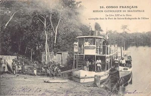 Congo Brazzaville - The river steamer Léon XII and the shallop Diata coupled in - Picture 1 of 2