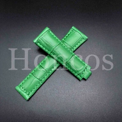 20 毫米皮革鳄鱼表带部署扣适用于劳力士 Daytona — 第 1/4 张图片