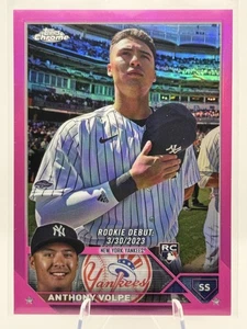 2023 Topps Chrome Update #USC35 Anthony Volpe Pink - Picture 1 of 2