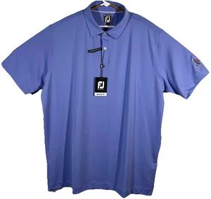 Footjoy Athletic Fit Golf Performance Men’s Polo Shirt Blue Violet GWA DD Sz 2XL - Picture 1 of 14