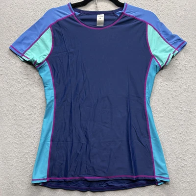 Camisa de baño para mujer Girl Express talla 16 azul púrpura Foto 1 de 4