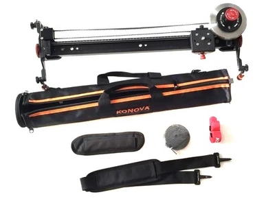 Konova K3 DSLR slider Track Aluminum Solid Rail Dolly with Nitsan Fly Wheel - Bild 1 von 4