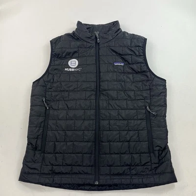 Patagonia Men’s Nano Puff Black Primaloft Vest Size Large *Company Logo* - Image 1 of 4