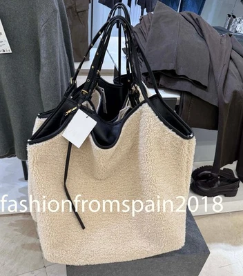 ZARA NEW WOMAN REVERSIBLE SHOPPER BAG ECRU BLACK 6187/610/800 - Image 1 of 2