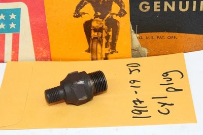 Tapón cilindro motor Harley-Davidson J JD FD antiguo 1917 1918 19l9 Foto 1 de 4