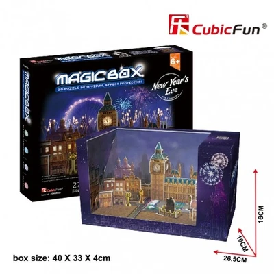 Puzzle 3D MAGIC BOX CAPODANNO LONDRA CubicFun - Immagine 1 di 4
