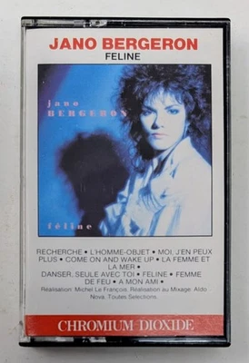 Jano Bergeron – Féline (1986) - Canada - Cassette VG+ (Tested) - Image 1 of 4