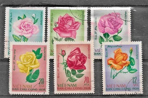 VIETNAM - 1968 ROSES. SCOTT 495-500. USED - Bild 1 von 1