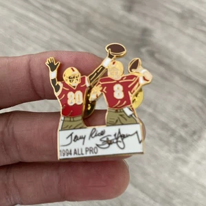 Vintage San Francisco 49ers Pin Jerry Rice And Young All Pro 1994 - Picture 1 of 8