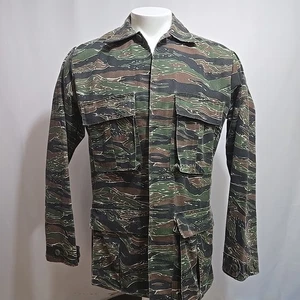 Giacca vintage Burk Gung Ho Tiger Stripe uomo media mimetica combattimento militare - Foto 1 di 11