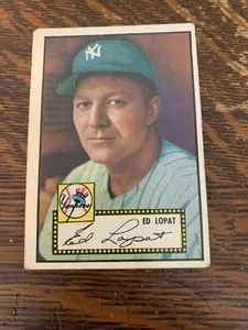1952 Bowman, #57 Eddie Lopat (b/b), New York Yankees ~ VG-VG+ (creases) - Picture 1 of 2