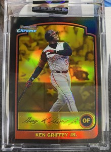 2003 Bowman Chrome Baseball Gold Refractor #8 Ken Griffey Jr. 162/170