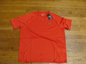 Under Armour New Tech 2.0 Red Short Sleeve Peformance Tee Shirt Size XL - Picture 1 of 4