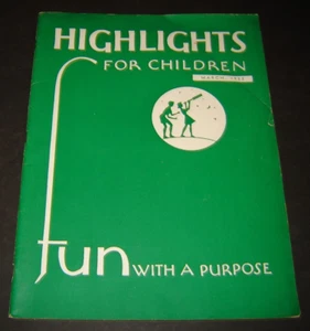 HIGHLIGHTS FOR CHILDREN Magazine (March 1952) very good condition - Imagen 1 de 3