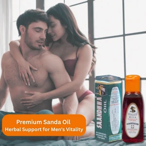 Ayurvedic Massage Oil 15ml Premium Sanda Oil – Herbal Support for Men's Vitality - Picture 1 of 12