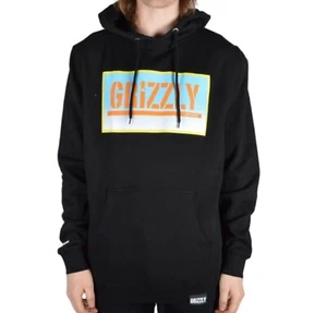 New Grizzly Griptape Sunrise Stamp Mens Pullover Hoodie - Black RMHD-102 - Picture 1 of 2