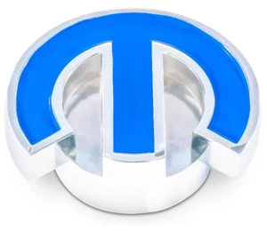 Mopar Deluxe Air Cleaner Nut Chrome w/Blue Emblem PROFORM 440-337 - Picture 1 of 1